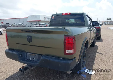 2021 Ram 1500 Classic Warlock 4X2 6'4 Box from USA, damaged, VIN 1C6RR6GG1MS548349